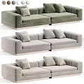 Modern Two Seater Sofa Design With Green And Gray Fabric Options And Decorative Cushions