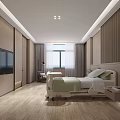 Modern Hospital Room Interior With Wooden Walls TV And Comfortable Bed