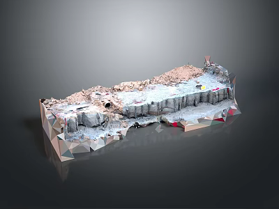 Monuments Ruins Realistic Game Items 3d model