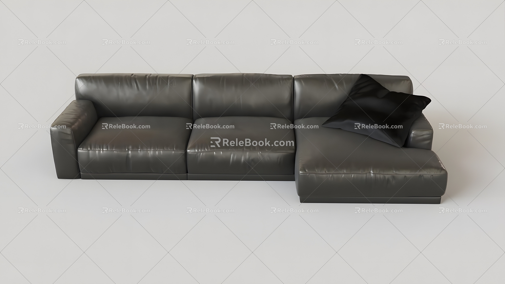 Modern Leisure Sofa Combination Modern Leisure Sofa Living Room Sofa Multi-person Sofa Pillow Pillow Home Furniture Simple Leather Sofa 3d model