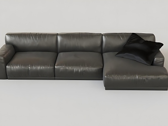 Modern Leisure Sofa Combination Modern Leisure Sofa Living Room Sofa Multi-person Sofa Pillow Home Furniture Simple Leather Sofa 3d model