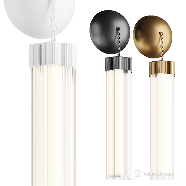 Modern Stylish Wall Lamps In White Black Gold With Metal Base And Glass Shade 3d model 