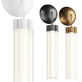 Modern Stylish Wall Lamps In White Black Gold With Metal Base And Glass Shade