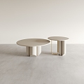 Coffee table side table round table low table corner table 3d model