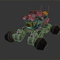 All-terrain vehicle toy car four-wheeled beach car 3d model