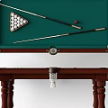 Professional Billiard Table Sports Equipment With Cues Balls Triangle Rack And Pockets