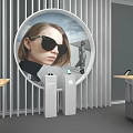 Huawei Store Interior With Display Counters Product Posters And Modern Design 3d model