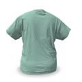 Light Green Short Sleeve T Shirt With Round Neck Casual Comfortable Design