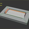 Industrial Equipment With Gray Panel And Yellow Components On Silver Base