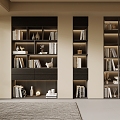 Quiet wind bookcase 3d model