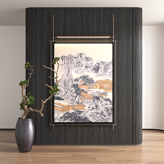 New Chinese Decorative Painting 3d model