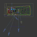 Industrial Plant With Circular Treatment Tanks Green Storage Tanks Railing And Platforms
