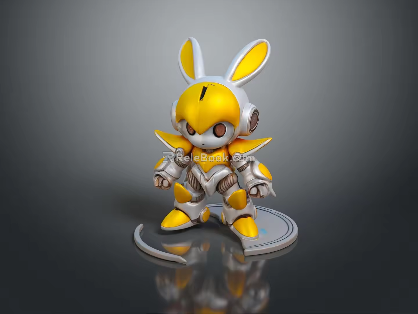 Rabbit Machine Rabbit Mechanical Rabbit Mech Rabbit Science Fiction Rabbit Cyberpunk Rabbit Cyberpunk Rabbit 3d model