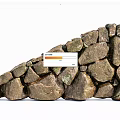 Natural Rock Building Exterior Wall With Rough Texture And Stone Construction 3d model