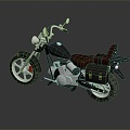 Modern motorcycle two-wheeled motorcycle off-road motorcycle road racing motorcycle 3d model