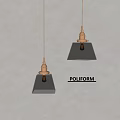 Green Glass Shade Pendant Lights With Brass Finish For POLIFORM Modern Interior