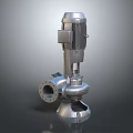 Industrial Grade Stainless Steel Vertical Hardware Pump with Electric Motor and Flange