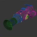Tactical Night Vision Scope With Black Metal Body And Adjustable Knobs