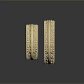 Gold Fashion Rings With Intricate Patterned Design And Shiny Decorative Finish