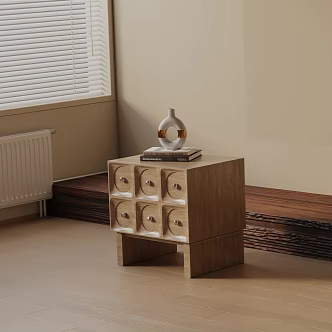 Modern bedside table 3d model
