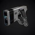 modern sci-fi pistol modern weapon pistol gun gun silencer military army war world war war magazine game toy gun sci-fi 3d model