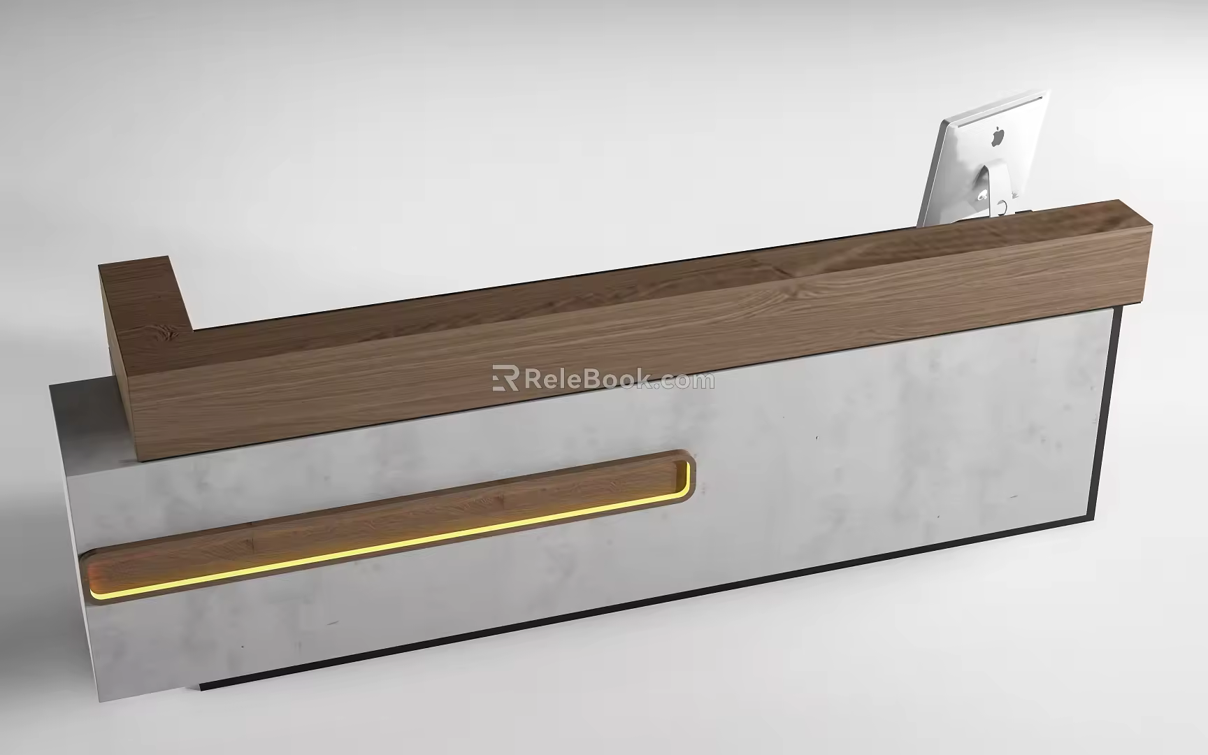 New Chinese Reception Desk Service Desk Front Desk Bar Cashier 3d model