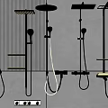 Modern Shower 3d model