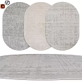 Square Rugs With Neutral Tones And Textured Patterns For Modern Home Decor 3d model