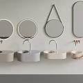 Sink basin sink smart mirror scene number 3d model