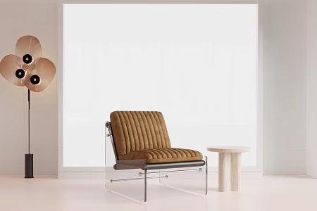 poliform Single Sofa Hole Stone Side Rochburg Floor Lamp 3d model