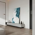 Modern Apartment Interior With Open Living Kitchen White Cabinets Round Table Orange Chairs Pendant Light