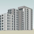 Modern High Rise Apartment Building Architecture With Glass Facade And Balconies