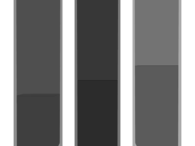 Modern Dinnerware Set With Gray And Black Color Combination Design Pieces 3d model