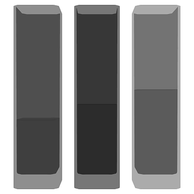 Modern Dinnerware Set With Gray And Black Color Combination Design Pieces 3d model