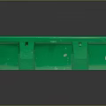 Green Claxton First Aid Kit Medical Device With White Cross For Emergency Supplies