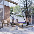 Modern Architecture Rural Courtyard Architecture 3d model