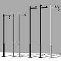 Monitoring vertical rod vertical rod gun machine monitoring rod ball machine monitoring rod gun machine ball machine monitoring 3d model