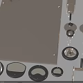 Copper Metal Home Accessories With Trays Round Mats And Small Decorative Pieces
