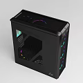 Zalman Modern Computer Case with Transparent Side Panel and RGB Fans 3d model