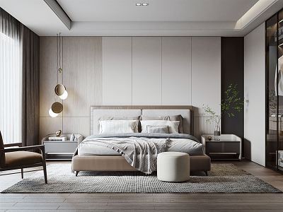 Modern Bedroom 3d model