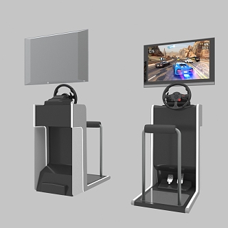 Modern Game Machine Stand-up Game Machine 3d model