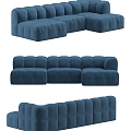 Three-seat sofa 3d model