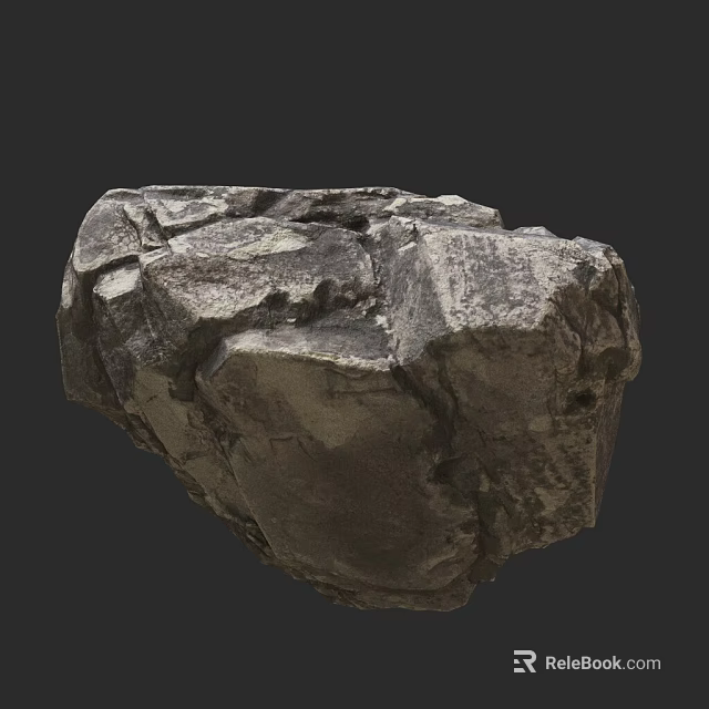 Rough Textured Natural Stone Material With Solid Structure Ideal For Construction And Decoration 3d model