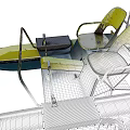 Ambar Catamaran With Yellow Seats And White Umbrella For Water Leisure Activities
