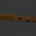 Vintage Wooden Hand Plane Tool With Smooth Crafted Surface And Handle