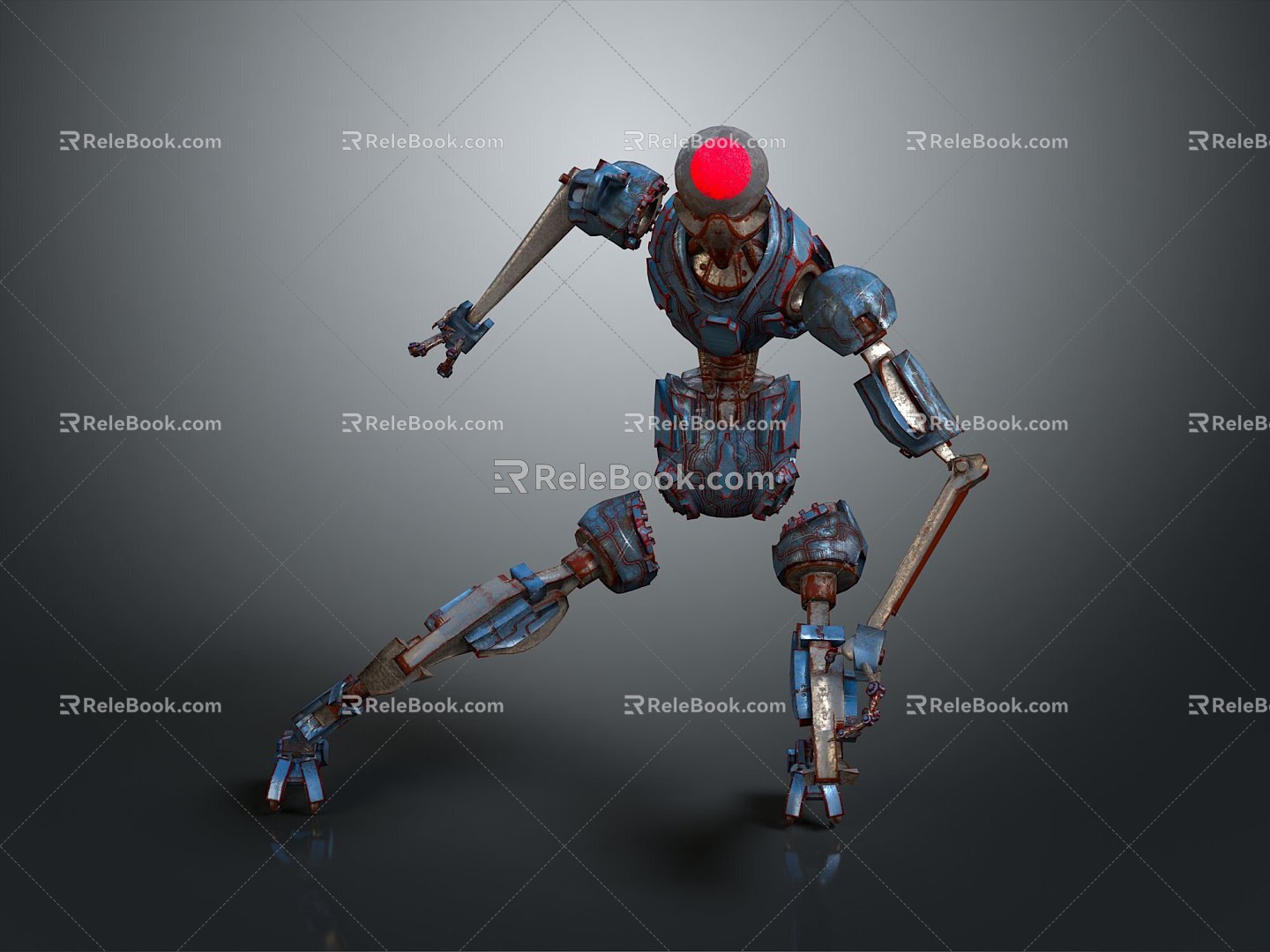 Mech Warrior Mech Soldier Machine Battlearm Mechanical Battlearm Machine Fighter Robot 3d model