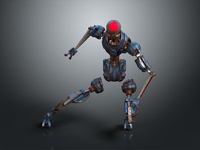 Mech Warrior Mech Soldier Machine Battlearm Mechanical Battlearm Machine Fighter Robot 3d model