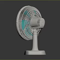RIVO Air Cooler Fan with White Base and Green Blades Efficient Cooling Device