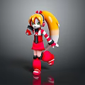 Modern game character child 3d model