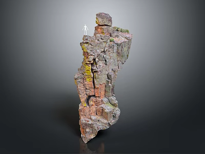 Garden Decorative Rock Ornament With Natural Stone Structure For Outdoor Landscaping 3d model